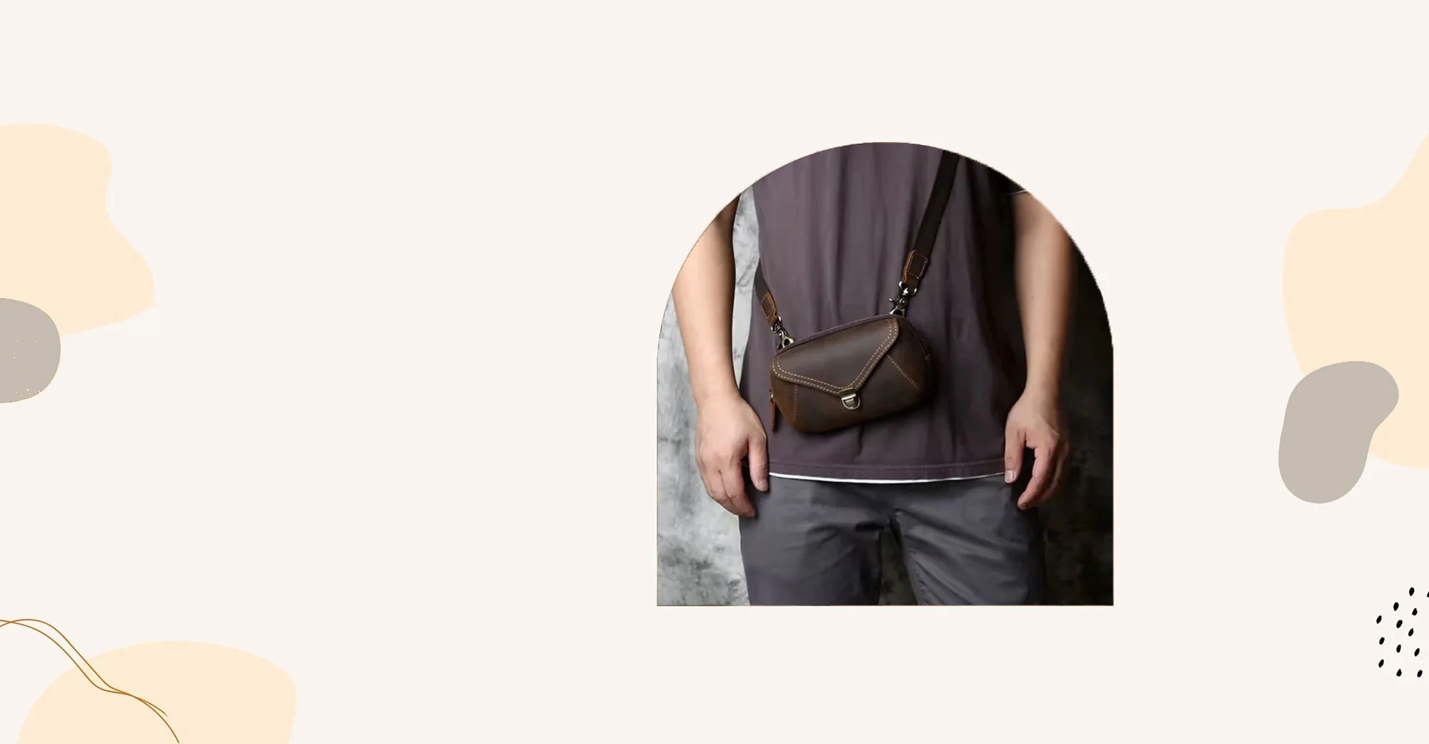 Homepage Heritage Utility Carry in dark brown crazy horse leather crossbody bag with distressed oil wax finish featuring triangular flap with button closure and adjustable strap with brass clasps showcasing vintage styling and upscale hands free utility1621243260e1af0c20-0
