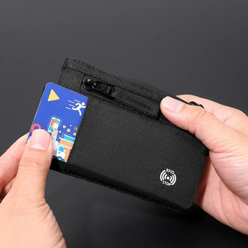 axis cardcase rfid minimalist nylon cardcase no d ring pocket carry
