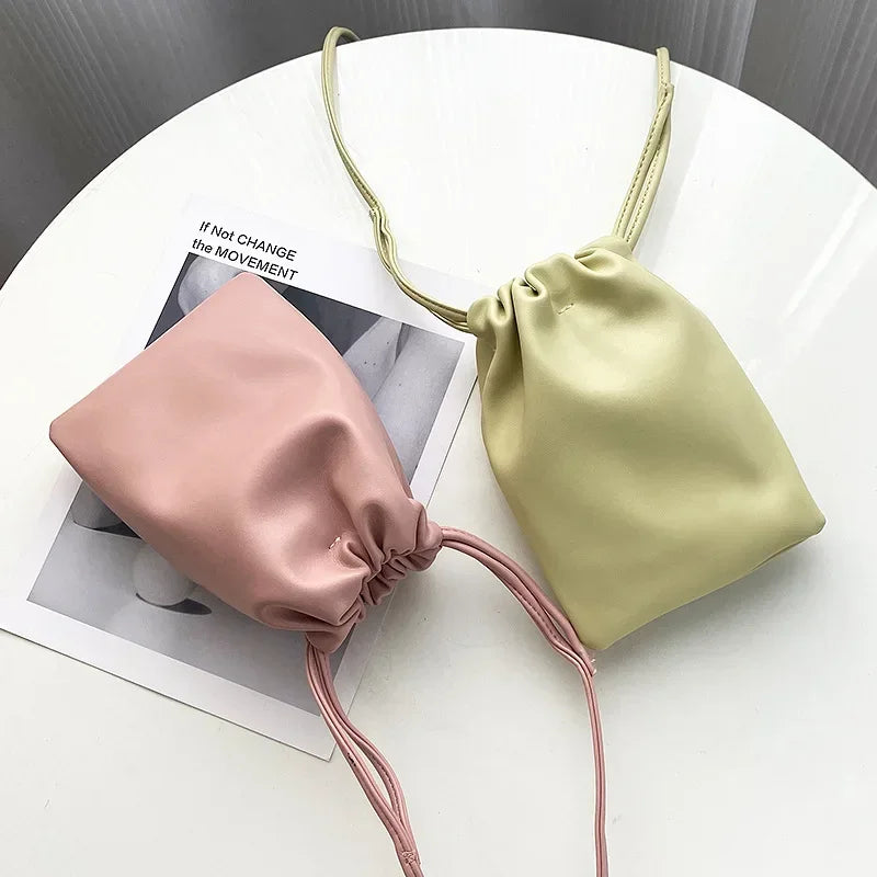 pink and yellow pouches on shoulder vegan leather bags leather shoulder crossbody bags