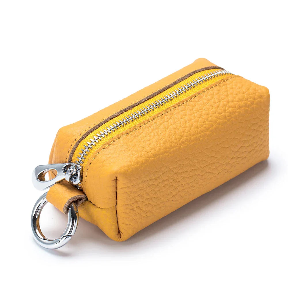 yellow pocket trio pocket friendly leather case for a leather crossbody bag