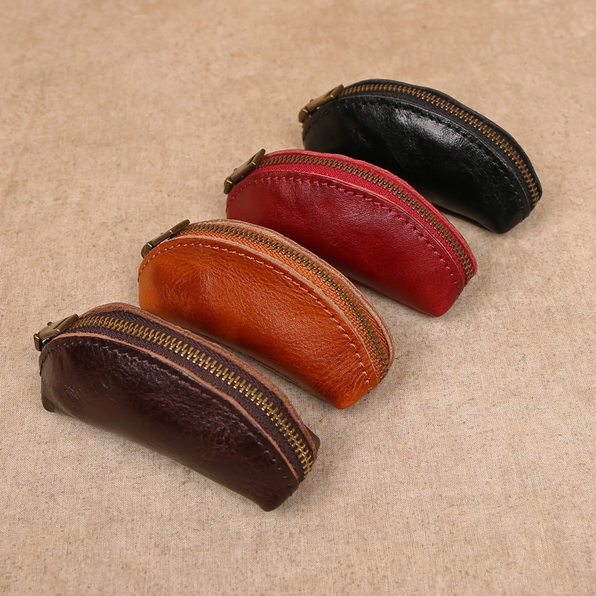 heritage key case leather key wallets color set