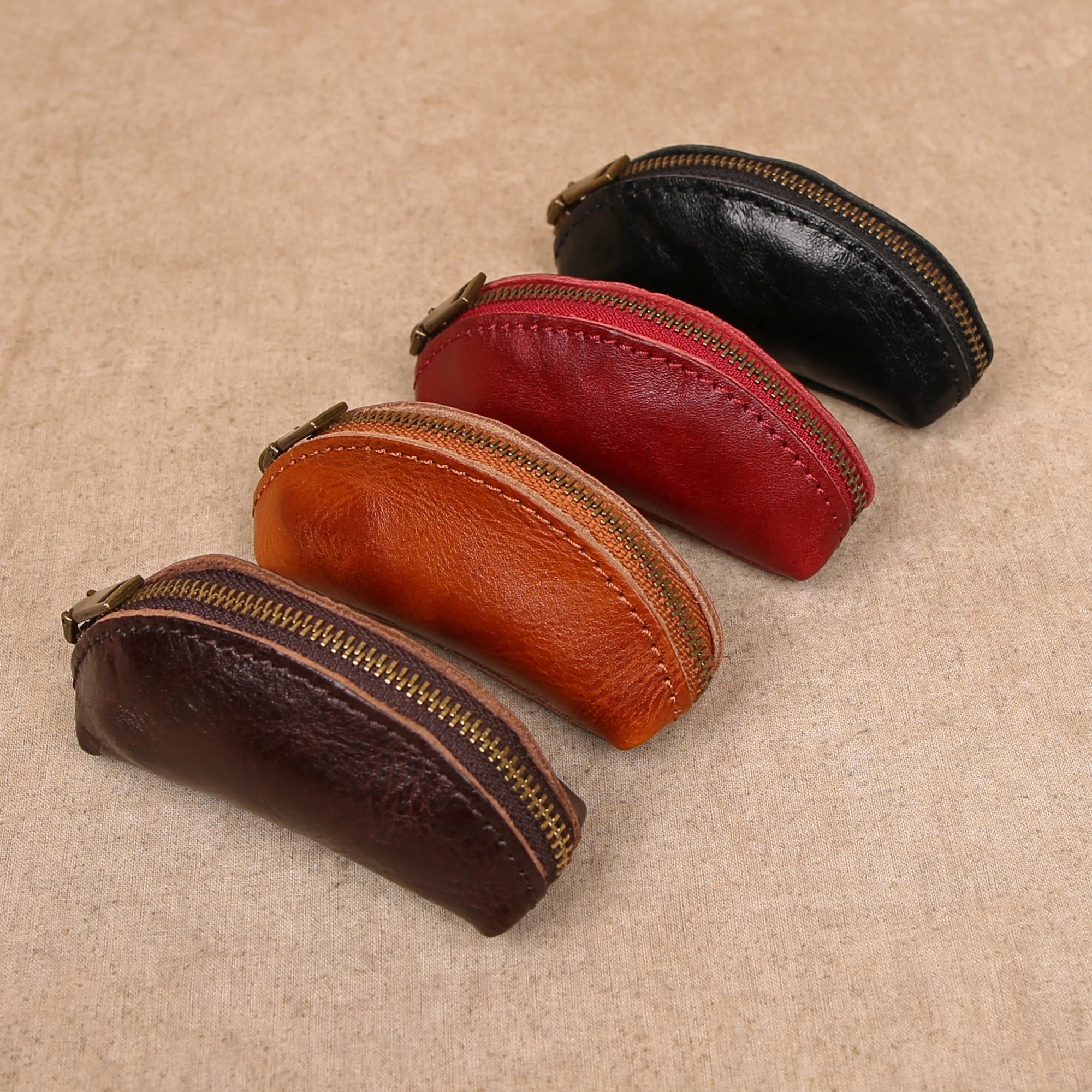 heritage key case leather key wallets color set