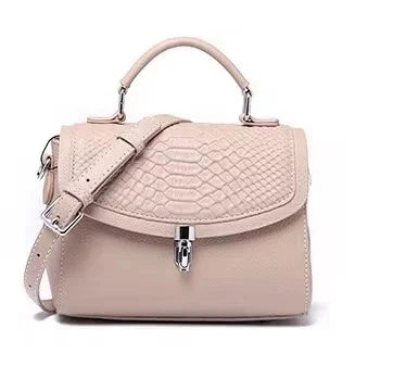 Luxe  Croc  Carry in beige croc-embossed genuine leather handheld luxury clutch with detachable adjustable strap
