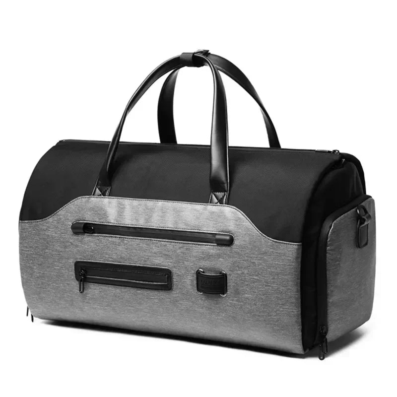 spacious axis travel companion mens duffle bag waterproof durable grey