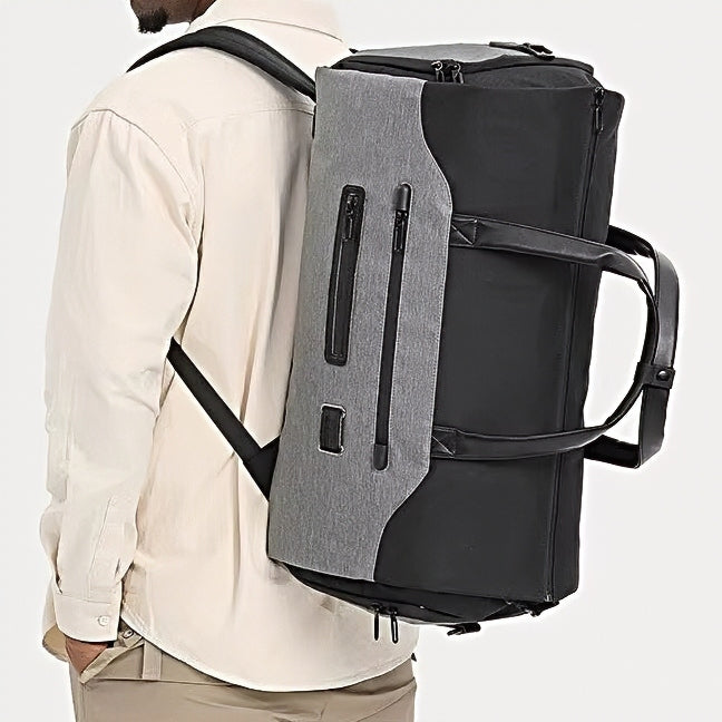 axis travel companion durable spacious waterproof convertible mens gym bag with backpack straps