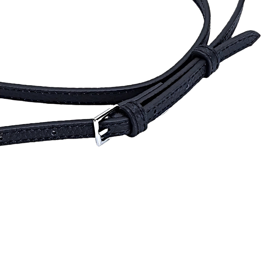 City Snap Carry black adjustable buckle crossbody strap genuine leather womens phone crossbody bag strap detail