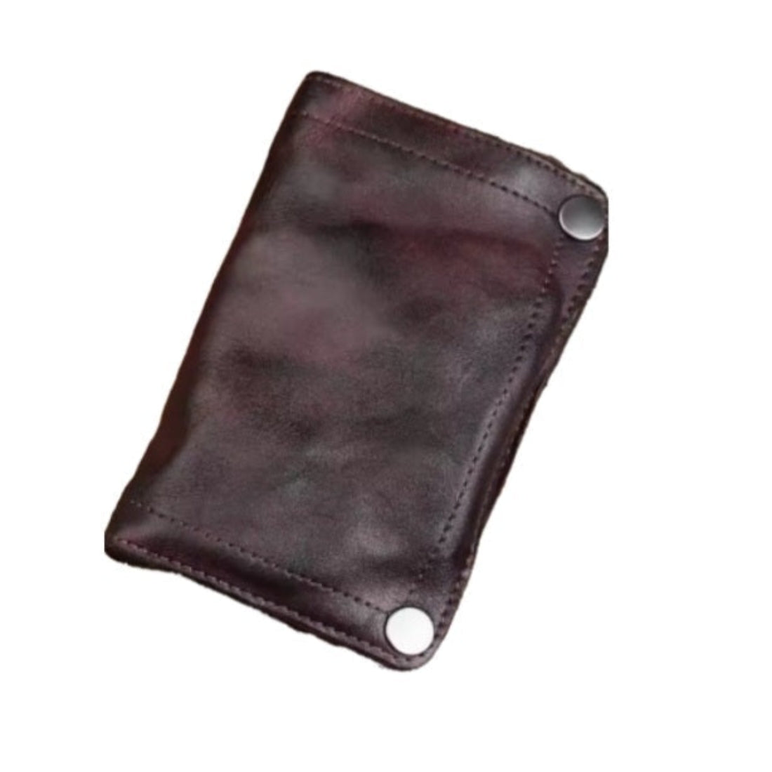 Creased Heritage Fold premium genuine luxury leather wallet in brown with vintage style secure hasp closure and smart compartments for daily use