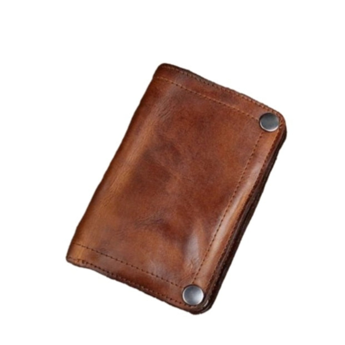 Creased Heritage Fold Brown luxury vintage leather wallet with smart compartments secure hasp closure and heritage inspired craftsmanship