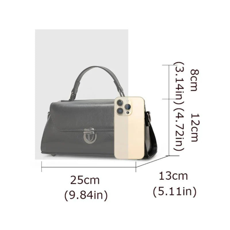 Metro Fold Carry luxury leather crossbody measurements