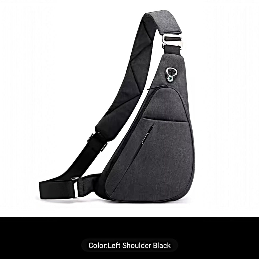 Urban Stealth Sling Black left shoulder bag waterproof anti theft sling bag for travel urban commuting and everyday carry
