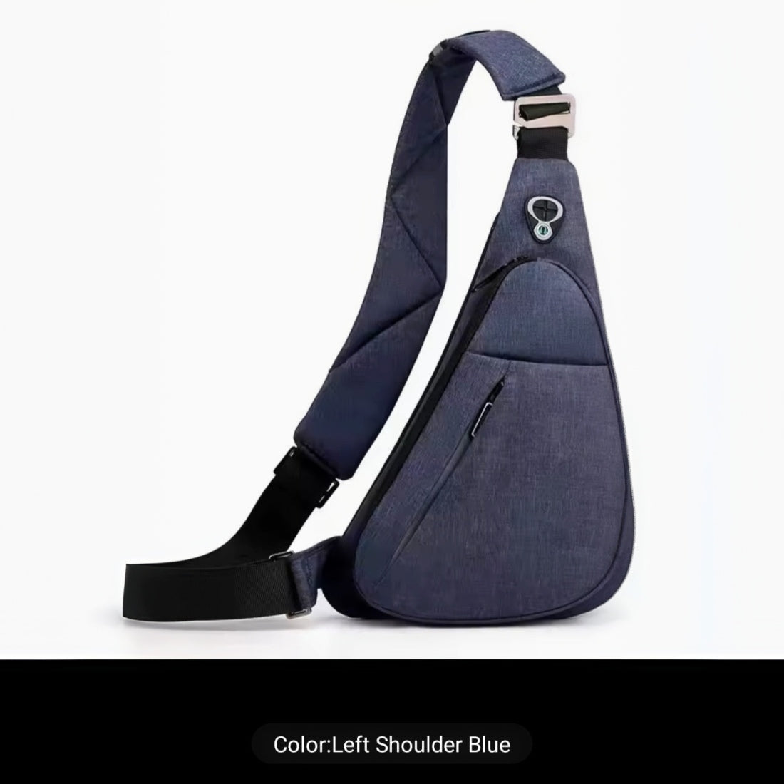 Urban Stealth Sling Blue left shoulder bag waterproof antitheft sling bag for travel urban commuting and everyday carry