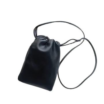 black timeless classic pouch vegan leather bags leather crossbody bag