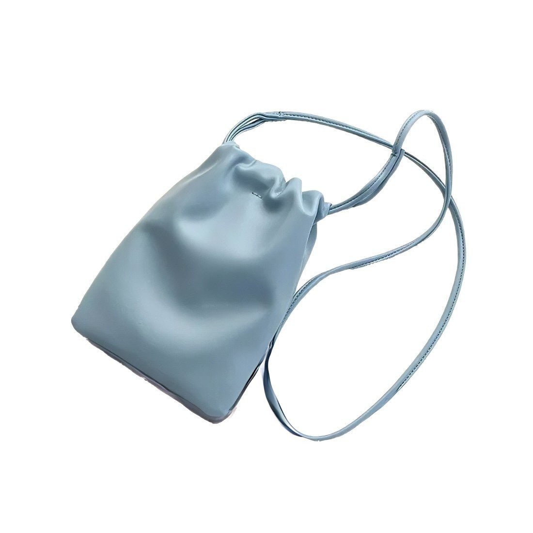 blue pouch vegan leather bags leather crossbody bag