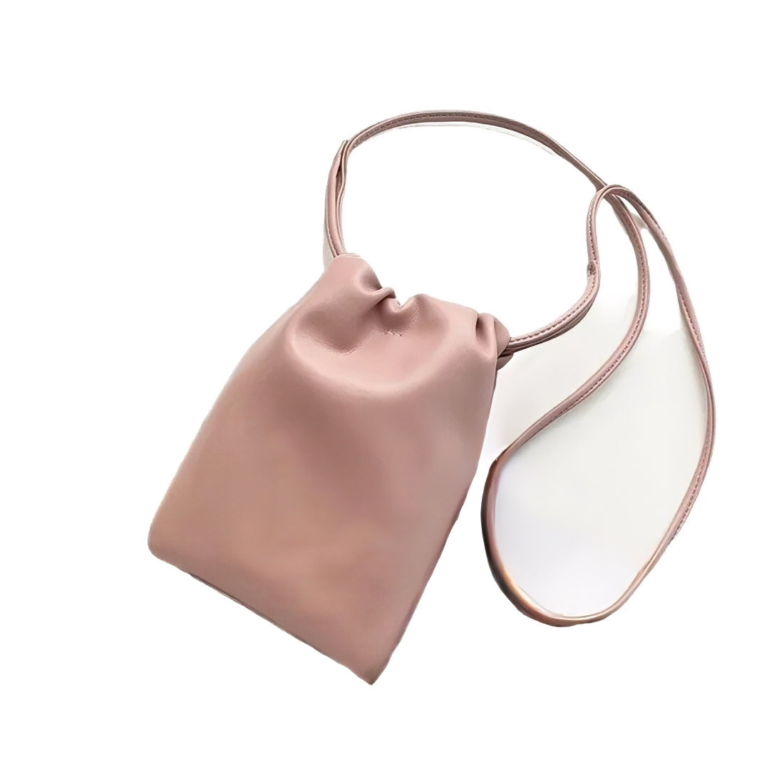 pink pouch front view vegan leather bags leather tote bag
